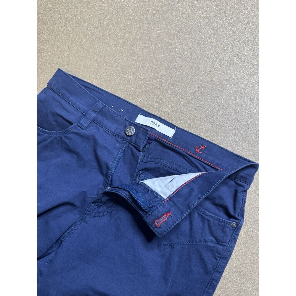Brax Feel Good Pants Cooper Regular Fit Mens Tag 26x32 Navy Blue